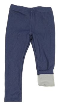 Modré melírované teplé tregíny Lupilu