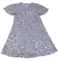 Fialové flitrované šaty George