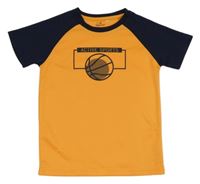 Oranžovo-tmavomodré sportovní tričko Topolino