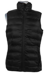 Dámská černá šusťáková prošívaná zateplená vesta s rolákem Regatta