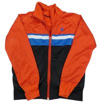 Červeno-černo-modrá sportovní propínací mikina People Universal