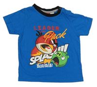 Modré tričko s Angry Birds 