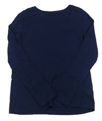 Tmavomodré triko H&M