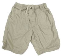 Béžové plátěné kraťasy Next