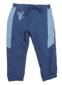 Modro-světlemodré tepláky se Stitchem Primark