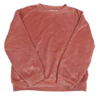 Růžová plyšová mikina Lily & Dan