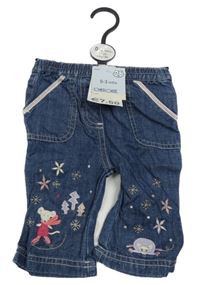 Nové - Tmavomodré rifle s myškou Cherokee