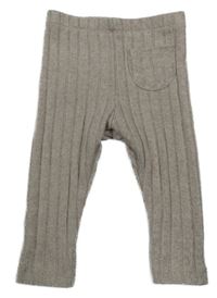 Béžové melírované žebrované úpletové legíny Primark