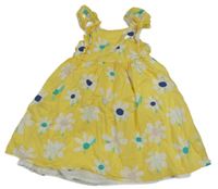 Žluté květované šaty M&S