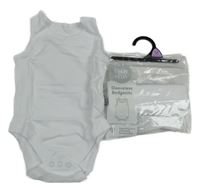 Nové - 2x bílé tílkové body F&F