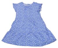 Modré šaty s kytičkami Primark