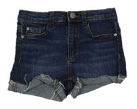 Tmavomodré riflové kraťasy Denim 