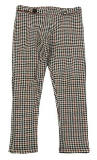 Černo-rezavé kostkované tregíny Next 