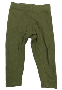 Khaki vzorované tepláky Primark