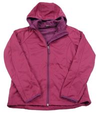 Malinová softshellová zateplená bunda s kapucí Crane 