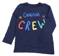 Tmavomodré triko s nápisem George 