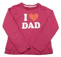 Tmavorůžové triko s nápisem Review 