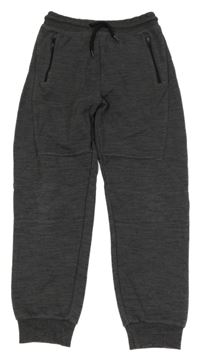 Šedé melírované cuff tepláky M&S