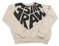 Světlepudrová mikina s logem G-Star Raw
