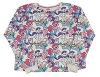 Smetanové úpletové oversize mikinotriko s pony George