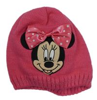 Růžová čepice s Minnie Disney