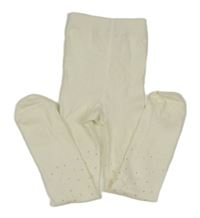 Smetanové punčocháče s kamínky PRIMARK