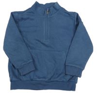 Tmavomodrá mikina s kapsou F&F