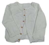 Bílý propínací svetr Matalan