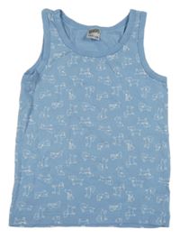 Modrý nátělník s pejsky KIDS