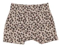 Světlerůžové vzorované bavlněné kraťasy H&M