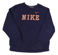Tmavomodrá mikina s logem Nike