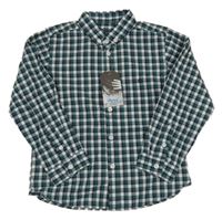 Nové - Tmavozeleno-bílo-tmavomodrá kostkovaná košile Rebel
