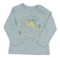 Světlemodré triko s dinosaury Orsolino