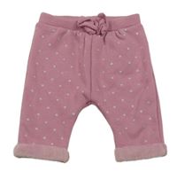 Starorůžové zateplené tepláky s hvězdami Ergee