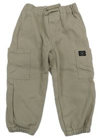 Béžové zateplené cuff rifle s kapsami Zara