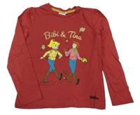 Červené triko s Bibi a Tinou