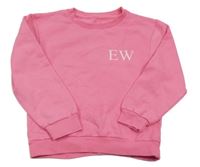 Růžová mikina s písmeny Studio