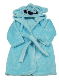 Světlemodrý chlupatý župan s kapucí - Stitch George