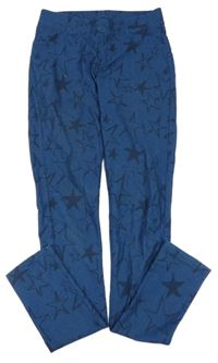 Modré tregíny riflového vzhledu s hvězdami H&M