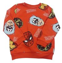 Červená mikina s Marvel Primark