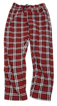 Červeno-bílo-modré kostkované pyžamové kalhoty alive