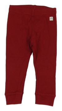 Vínové žebrované legíny Lindex