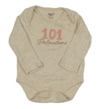 Světlebéžové melírované body s nápisem Disney