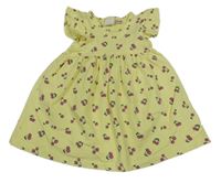 Žluté šaty s třešněmi Zara 