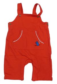 Červené teplákové laclové kraťasy dunnes