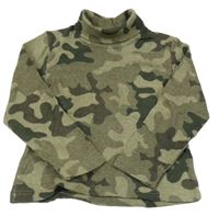 Khaki army triko s rolákem 