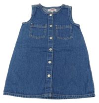 Modré propínací riflové šaty S. Oliver