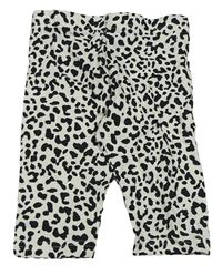 Bílo-černé crop legíny s leopardím vzorem Primark