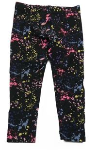 Černo-barevné legíny s fleky Next