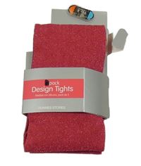 Nové - Fuchsiové třpytivé punčocháče Dunnes Stores